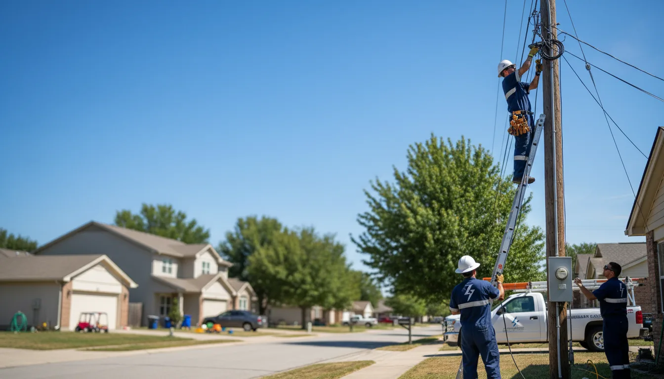 Residential electrician providing installation services in Napoleon, MO